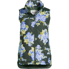 Women's Petite Print FeatherFree Quilted Insulated Vest
