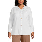 Women's Plus Size Indigo TENCEL TM Fiber Shirt