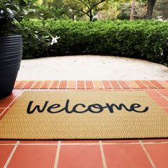 Matterly Neighburly Doormat Script Welcome