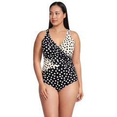 Women's Plus Size New SlenderSuit Wrap One Piece Swimsuit