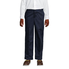 Boys Husky Iron Knee Blend Plain Front Chino Pants