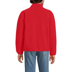 Unisex Tall Snap Neck Fleece Pullover