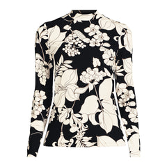 Women's Tall Long Sleeve Garden Tee Mock Neck- Sunshade UPF 50 Quick Dry