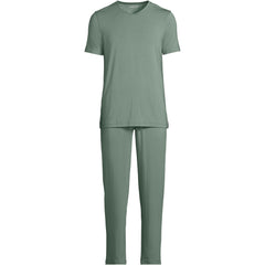 Men's Short Sleeve Cooling Knit V-Neck Pajama Set