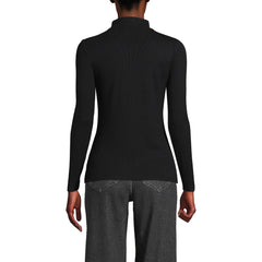 Women's Drapey Rib Skimming Long Sleeve Mock Neck