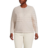 Women's Plus Size Wanderweight Collarless Packable Down Jacket