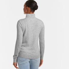Women's Cashmere Quarter Zip Sweater