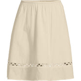 Women's Voile Ladder Trim Above the Knee Skirt