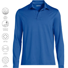 Men's Rapid Dry Long Sleeve Modern Fit Polo