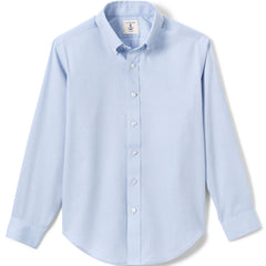 Boys Long Sleeve No Iron Pinpoint Dress Shirt