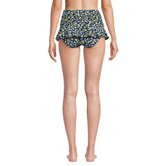 Women's Ruffle Midwaist Skirted Bikini Bottoms