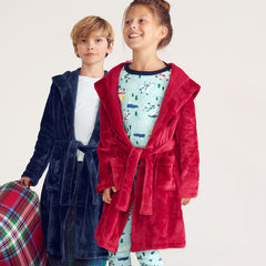 Kids Fleece Hooded Robe