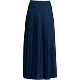 Girls Solid Pleated Skirt Ankle Length