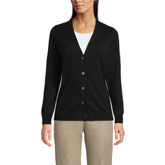 Women's Tall Cotton Modal V-neck Cardigan Sweater