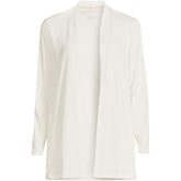 School Uniform Women's Plus Size Long Sleeve Supima Micro Modal Open Cardigan Tunic