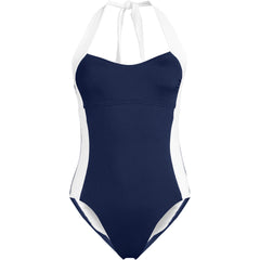 Women's Halter Cut Out High Leg One Piece Swimsuit