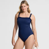 Women's Tugless Pleated Ruffle One Piece