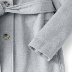 Women's Plus Size Wool Wrap Long Coat