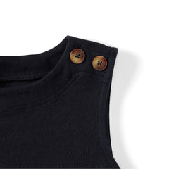 Women's Plus Size Mariner Button Shoulder Tank