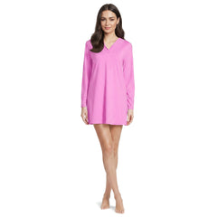 Women's SunShade UPF 50 Hooded Mini Swim Swim Cover-Up Dress
