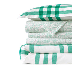 Luxe Supima Cotton Flannel Printed Duvet Bed Cover - 6oz
