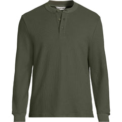 Men's Long Sleeve Honeycomb Pique Henley