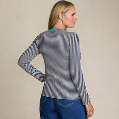 Women's Plus Size Long Sleeve Micro Rib T-Shirt
