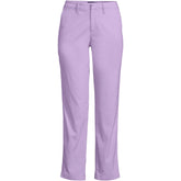 Women's Plus Size Mid Rise Classic Straight Leg Chino Ankle Pants