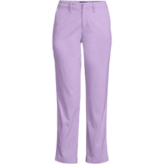 Women's Plus Size Mid Rise Classic Straight Leg Chino Ankle Pants