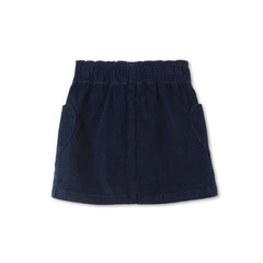 Girls Corduroy Skirt with Heart Pockets