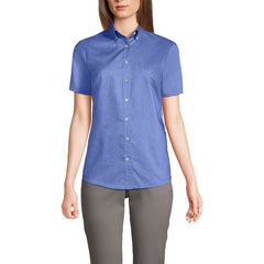 School Uniform Women's Short Sleeve Oxford Dress Shirt