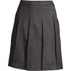 Women's Plus Size Solid Top of Knee Box Pleat Skirt