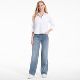 Women's Rigid Denim Mid Rise Baggy Jeans