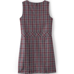 School Uniform Girls Plaid Jumper Top of Knee