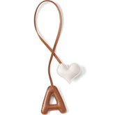 Letter A Faux Leather Bag Charm