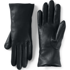 Women's EZ Touch Screen Cashmere Lined Leather Gloves