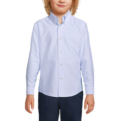 Boys Long Sleeve Stripe Oxford Dress Shirt