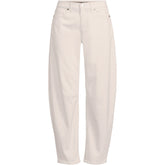 Women's Plus Size Soft Denim Mid Rise Relaxed Barrel Ankle Jeans
