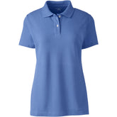 School Uniform Women's Short Sleeve Basic Mesh Polo Shirt