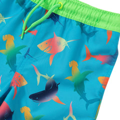 Toddlers Chlorine Resistant Short Sleeve Rashguard Swim Set