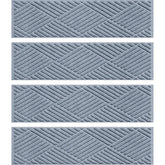 Matterly 8.5" x 30" Diamonds Waterhog Stair Treads - Set of 4