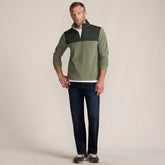 Men's Tall Anyweather RainDefense Fleece Mixed Media Quarter Zip Pullover