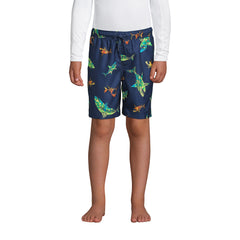 Boys Husky Printed Volley Swim Trunks