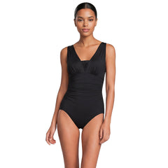 Women's Petite New SlenderSuit Grecian Adjustable Low Leg One Piece