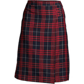 Women's Plaid A-line Skirt Below the Knee