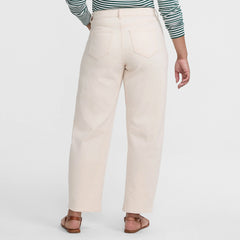 Women's Soft Denim Mid Rise Relaxed Barrel Ankle Jeans