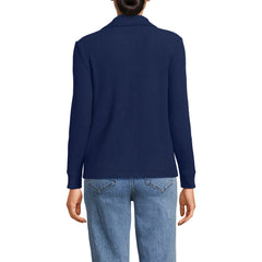Women's Long Sleeve Waffle Collared Shacket