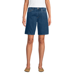 Women's Petite Lightweight Denim Mid Rise 10" Shorts