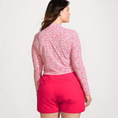 Women's Plus Size SunShade UPF 50 Long Sleeve Cropped Rash Guard