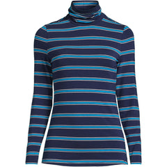 Plus Size Lightweight Jersey Long Sleeve Turtleneck